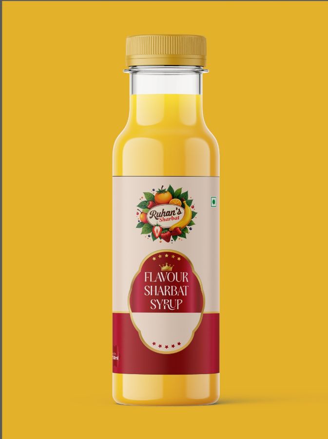 Sharbat syrup — packaging by Visual Pioneers Studio, Ahmedabad